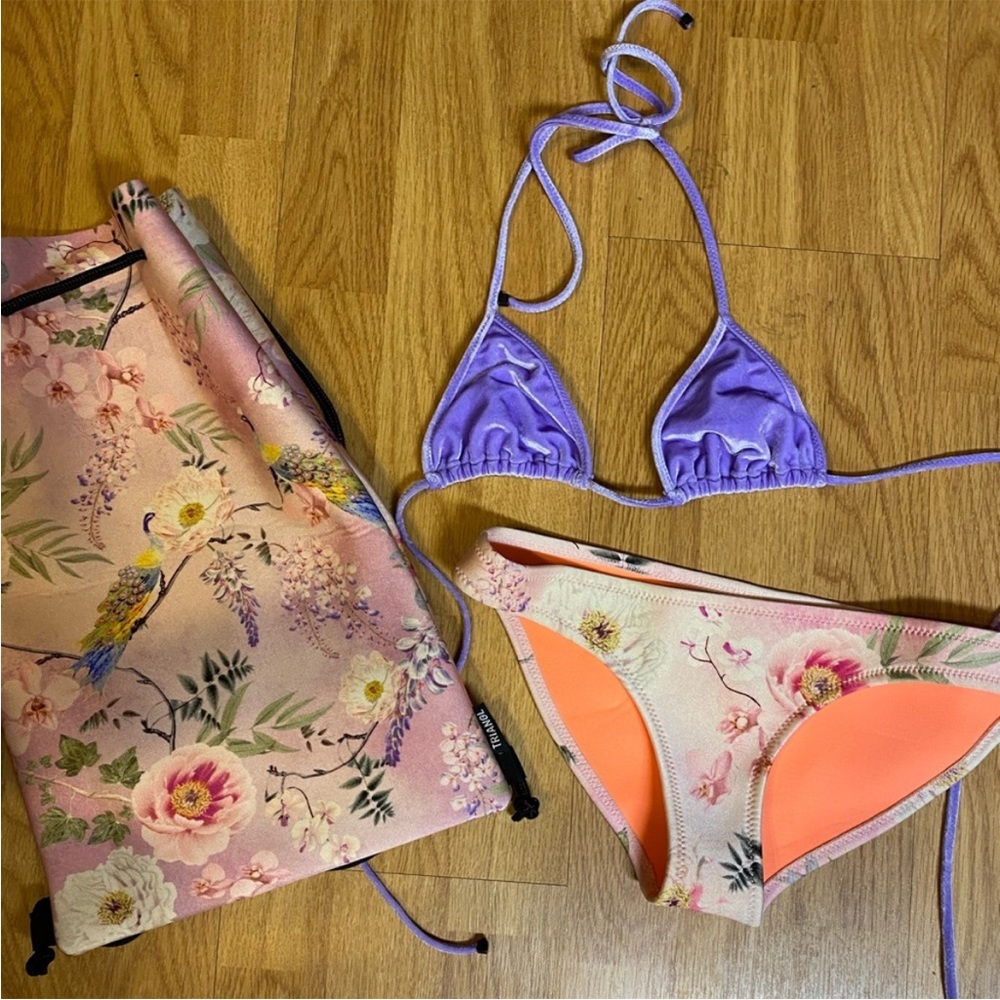 ISO Triangl Bikini Purple and Pink XS